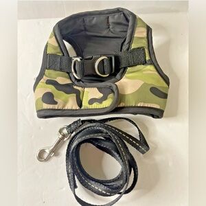 Simply Dog - Camo Body Harness XS Dog Pet Lined- includes 62" Leash Set